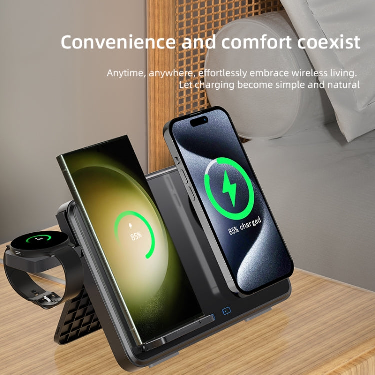 3 in 1 Magnetic Wireless Charger - Suitable for Samsung + Apple