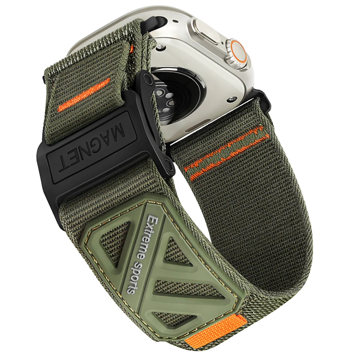 Hochwertiges Nylon-Armband mit Magnetverschluss für Apple Watch