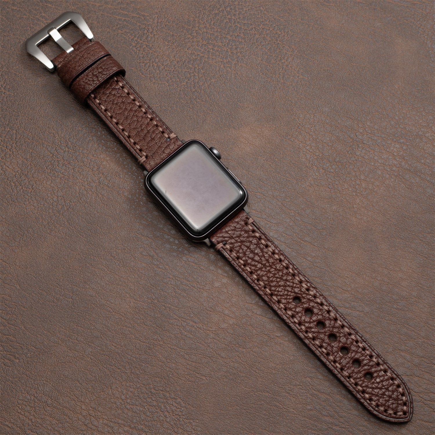 Top grain leather strap For Apple watch