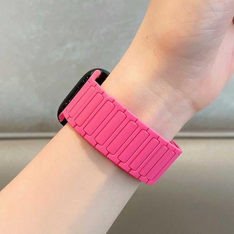Silicone magnetic loop watch band For Apple Watch