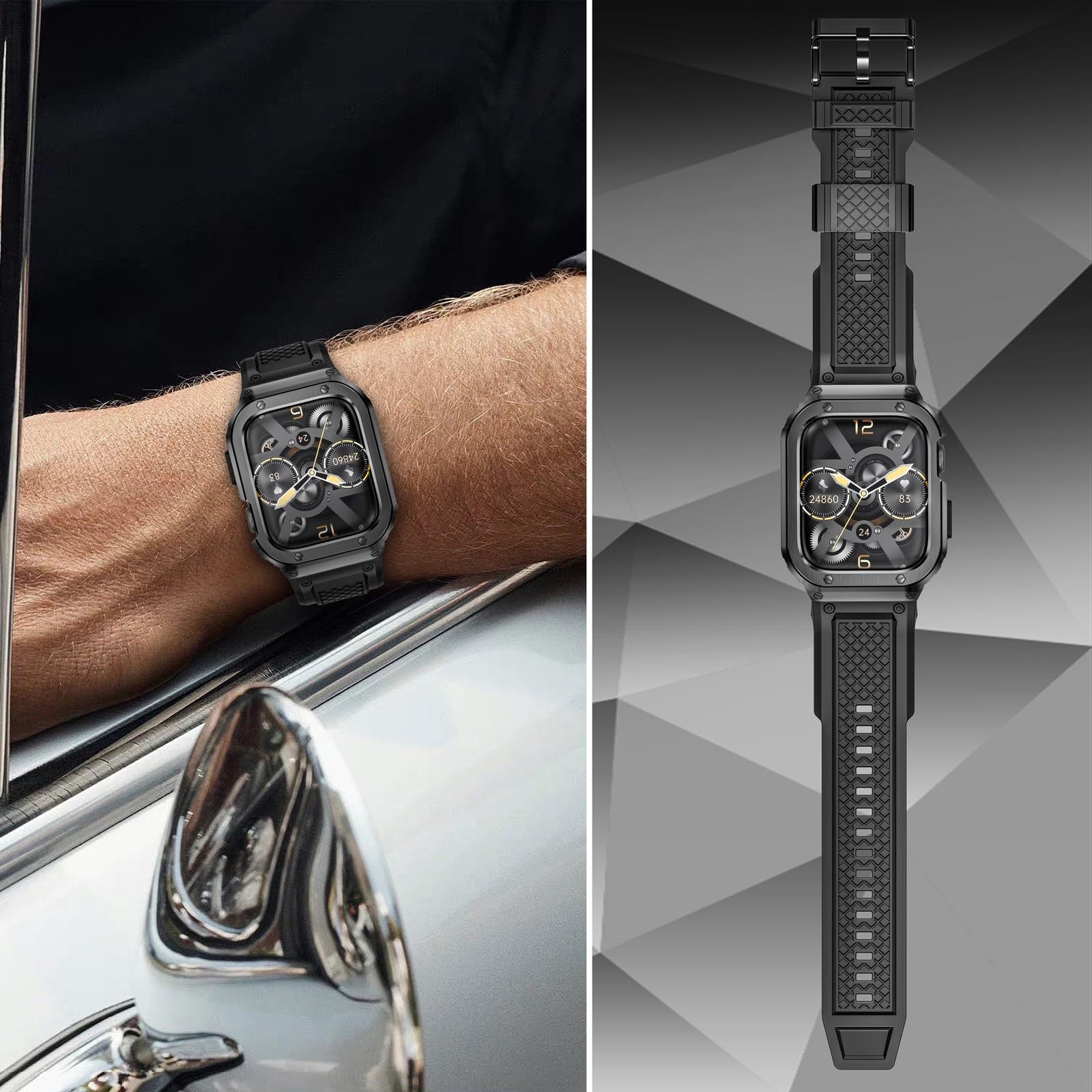 Knight Series- Rugged Case Retrofit Kit For Apple Watch