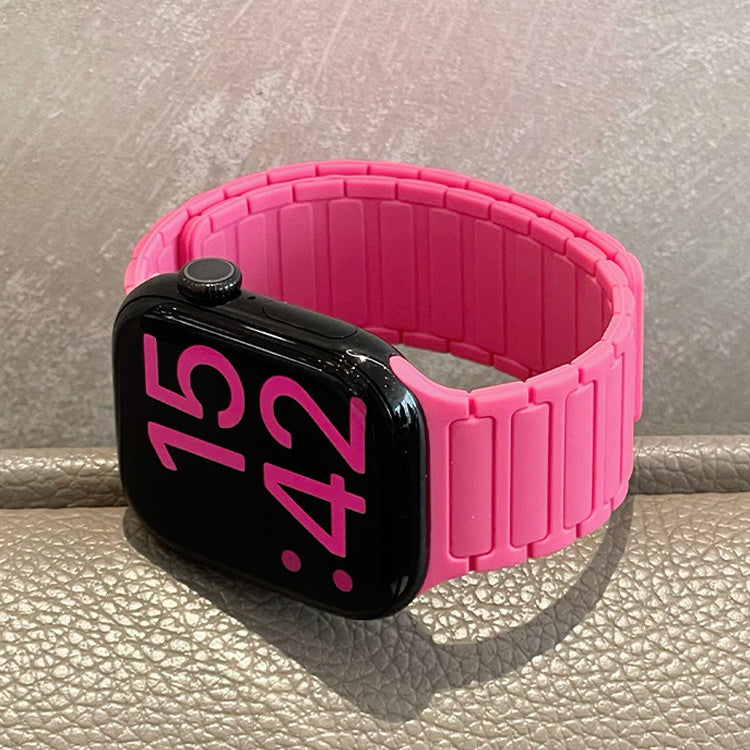 Silicone magnetic loop watch band For Apple Watch