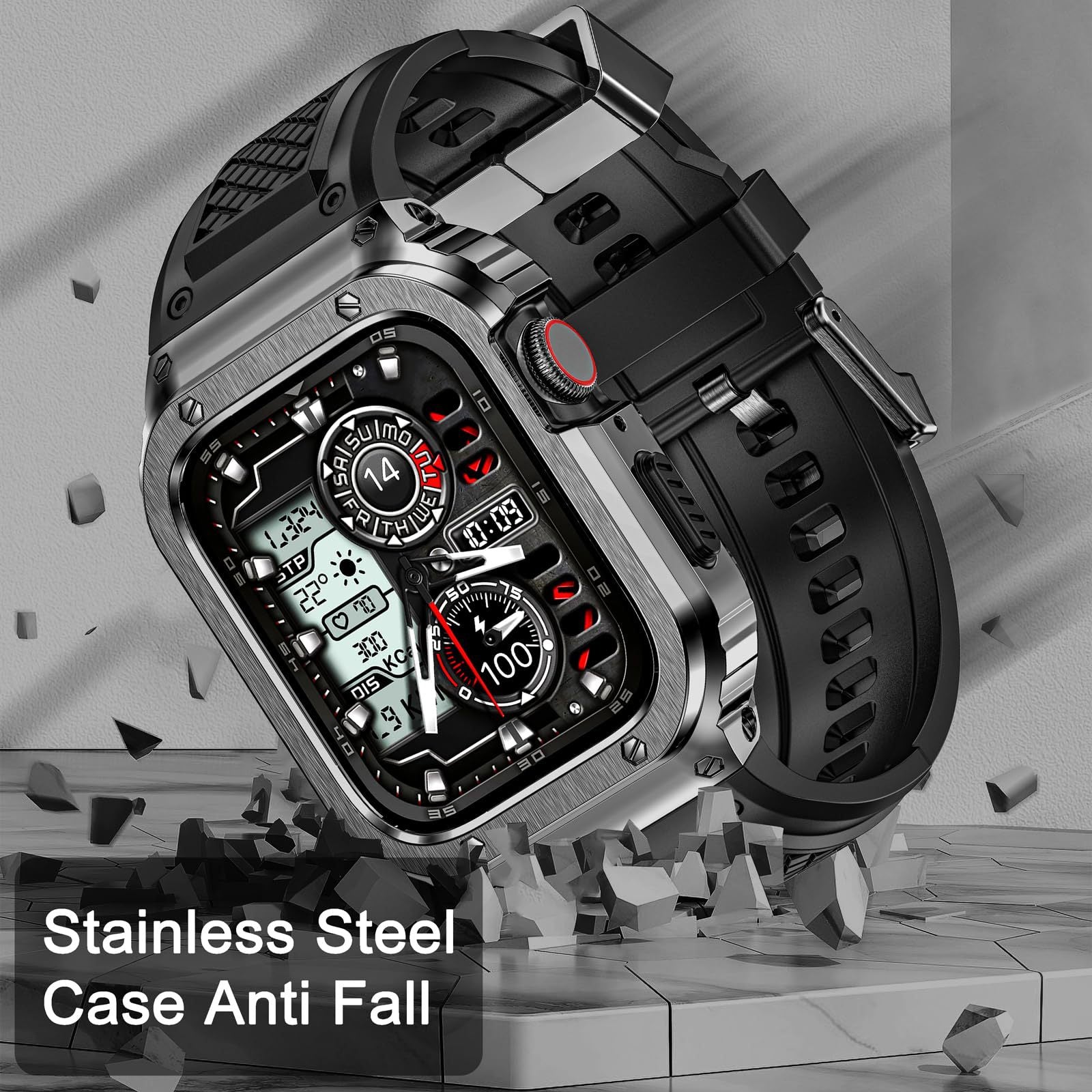 Knight Series- Rugged Case Retrofit Kit For Apple Watch