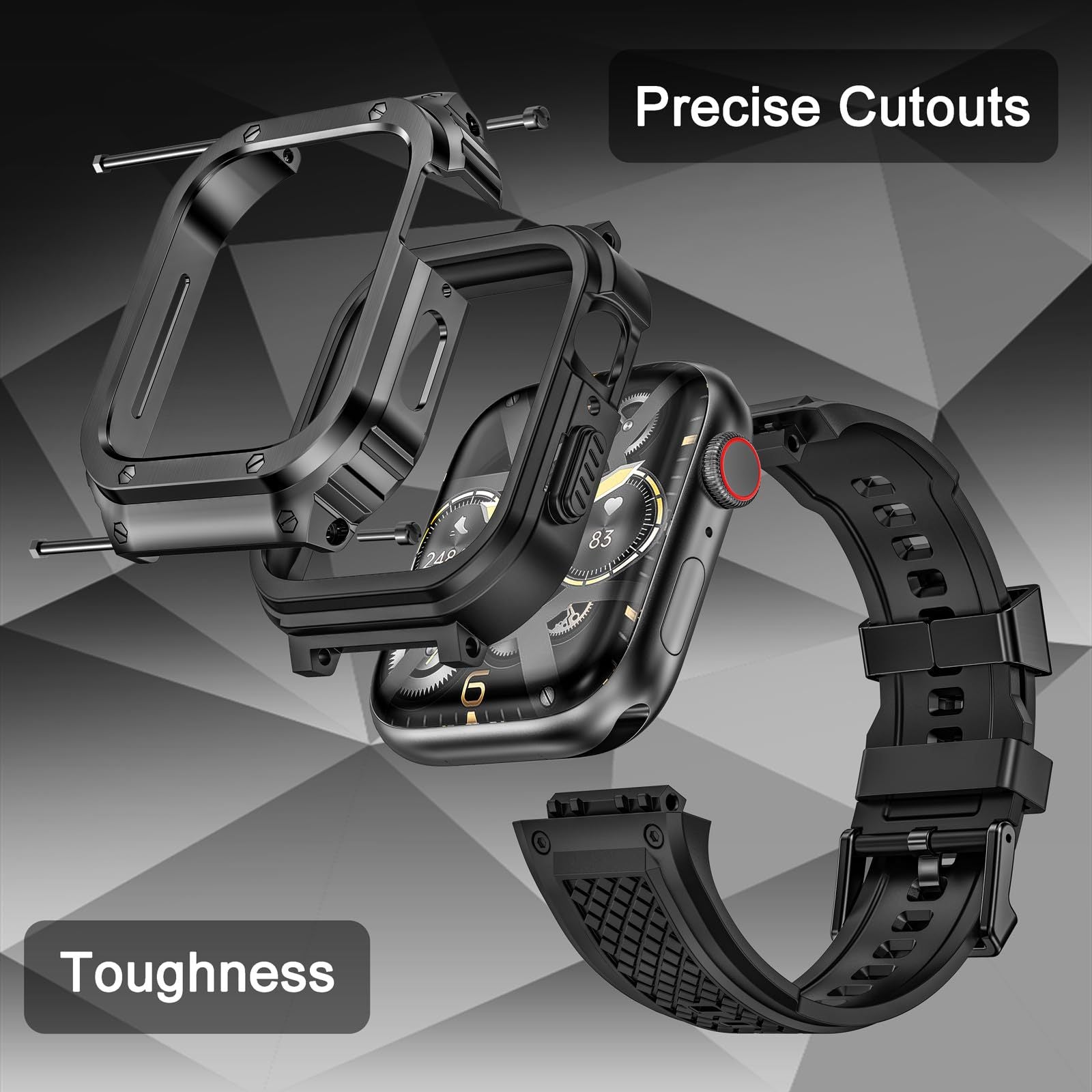 Knight Series- Rugged Case Retrofit Kit For Apple Watch