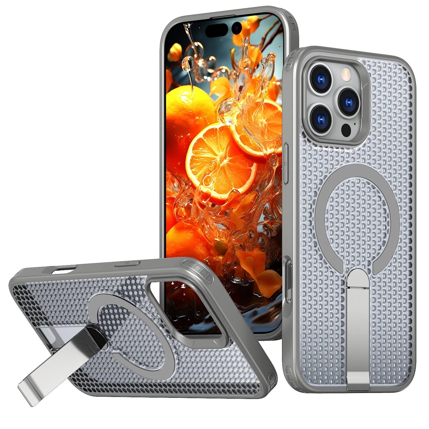 Heat Dissipation Stand Magnetic Case for iPhone