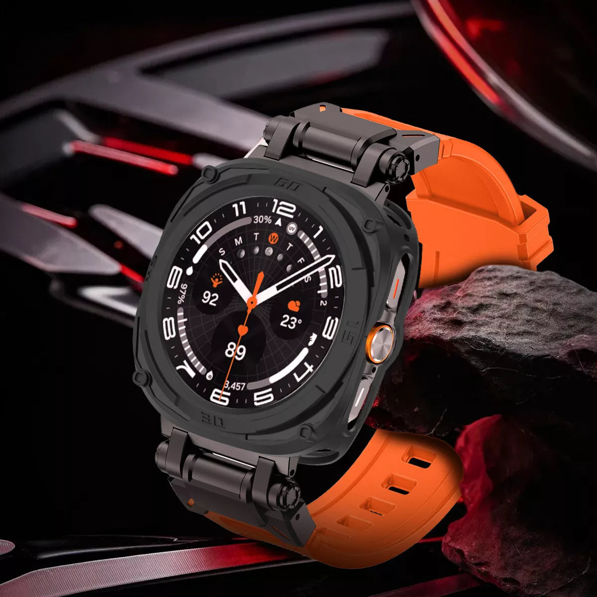 TPU Shockproof Protective Hollow Case Cover For Samsung Watch Ultra 47mm