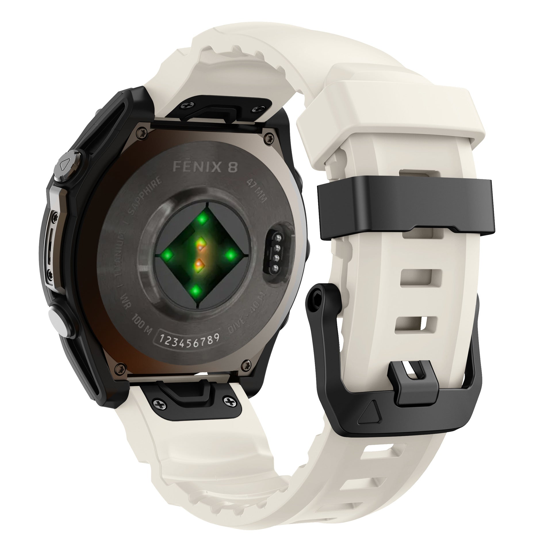 Super Titan Sport Silicone Band For Garmin Fenix 8 7 7X 6