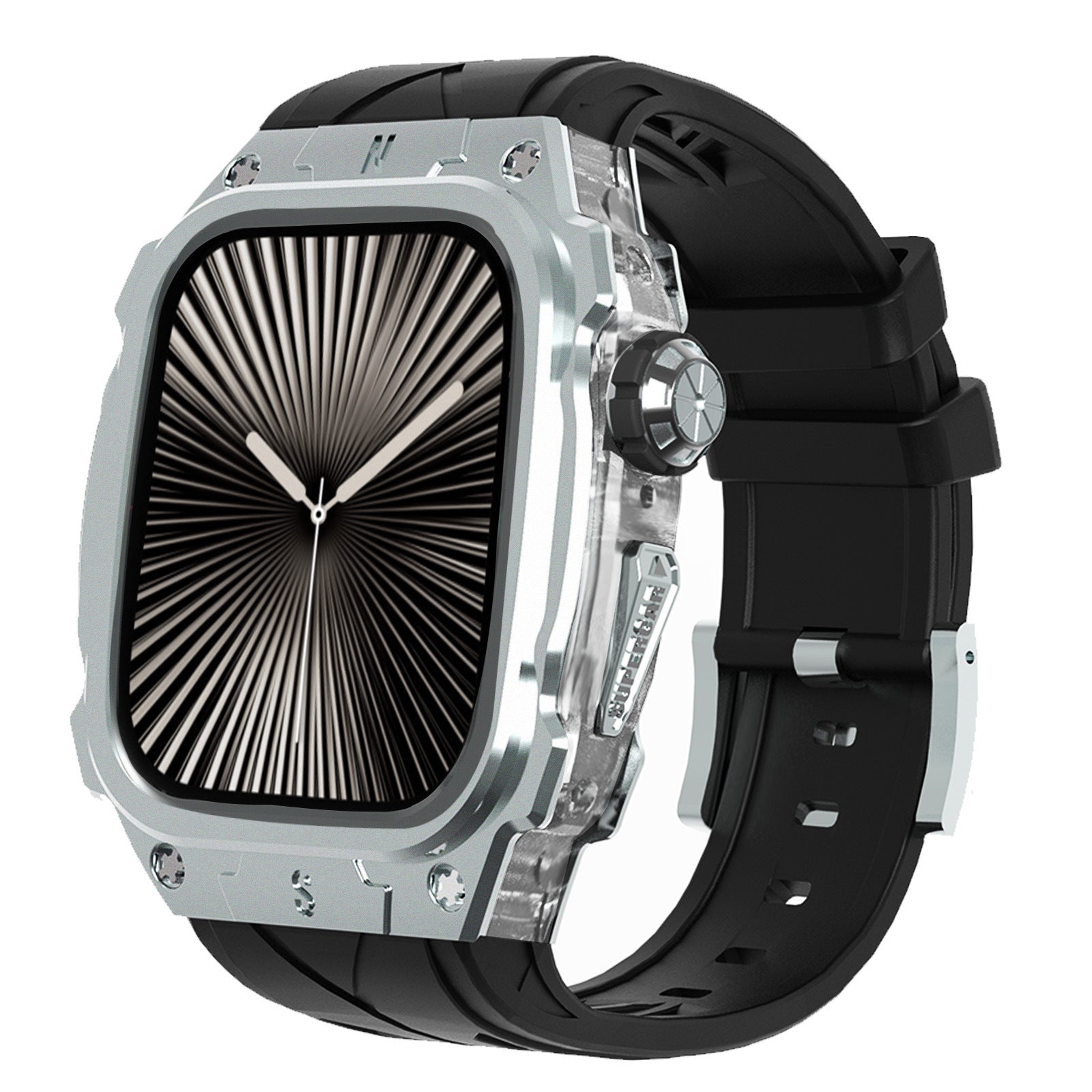 Steel Mod Kit Case Band Protective Cover For Apple Watch 10 46mm