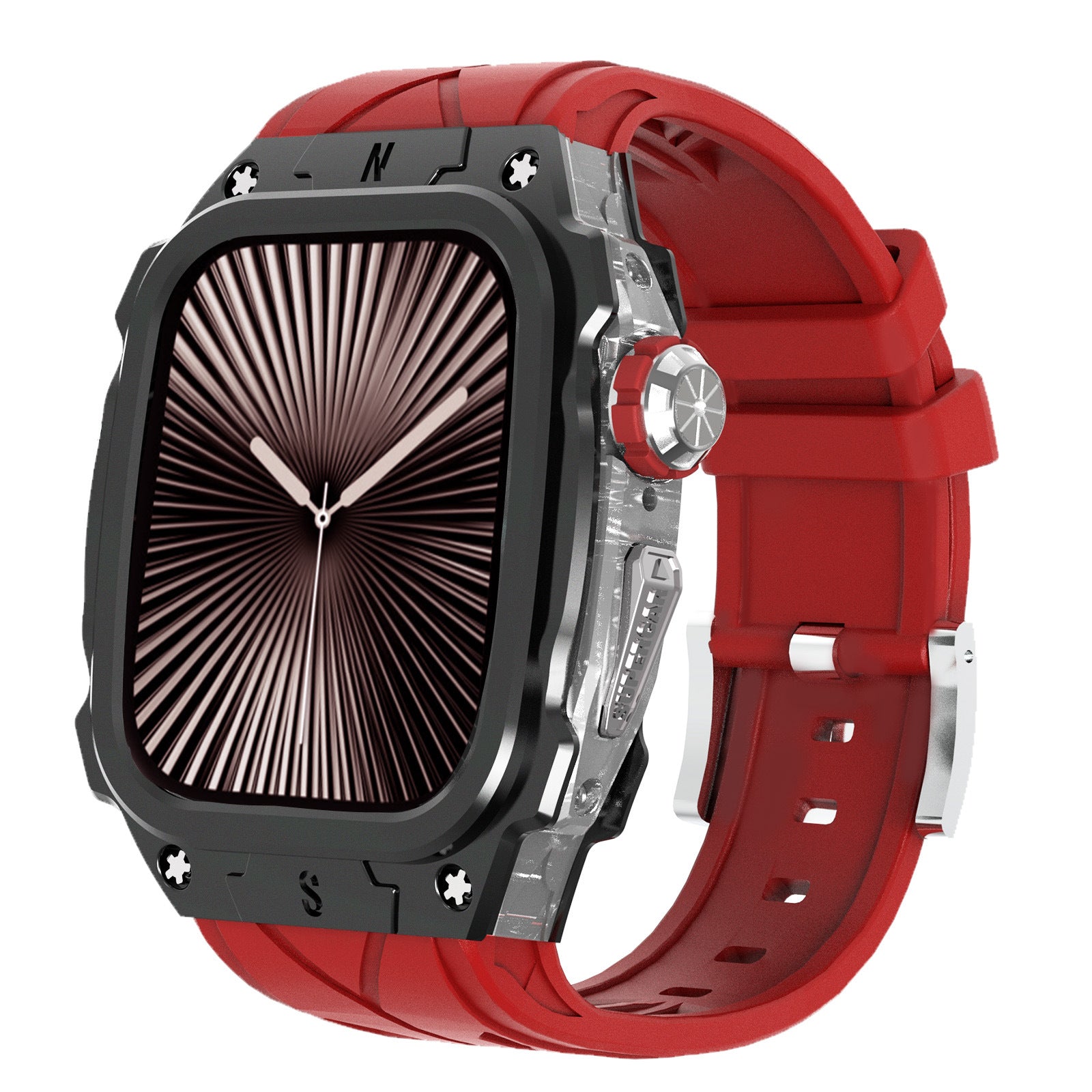 Steel Mod Kit Case Band Protective Cover For Apple Watch 10 46mm