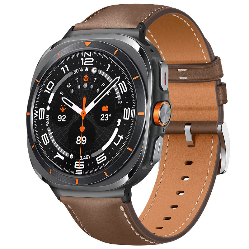 Business Genuine Leather Watch For Samsung Galaxy Watch Ultra