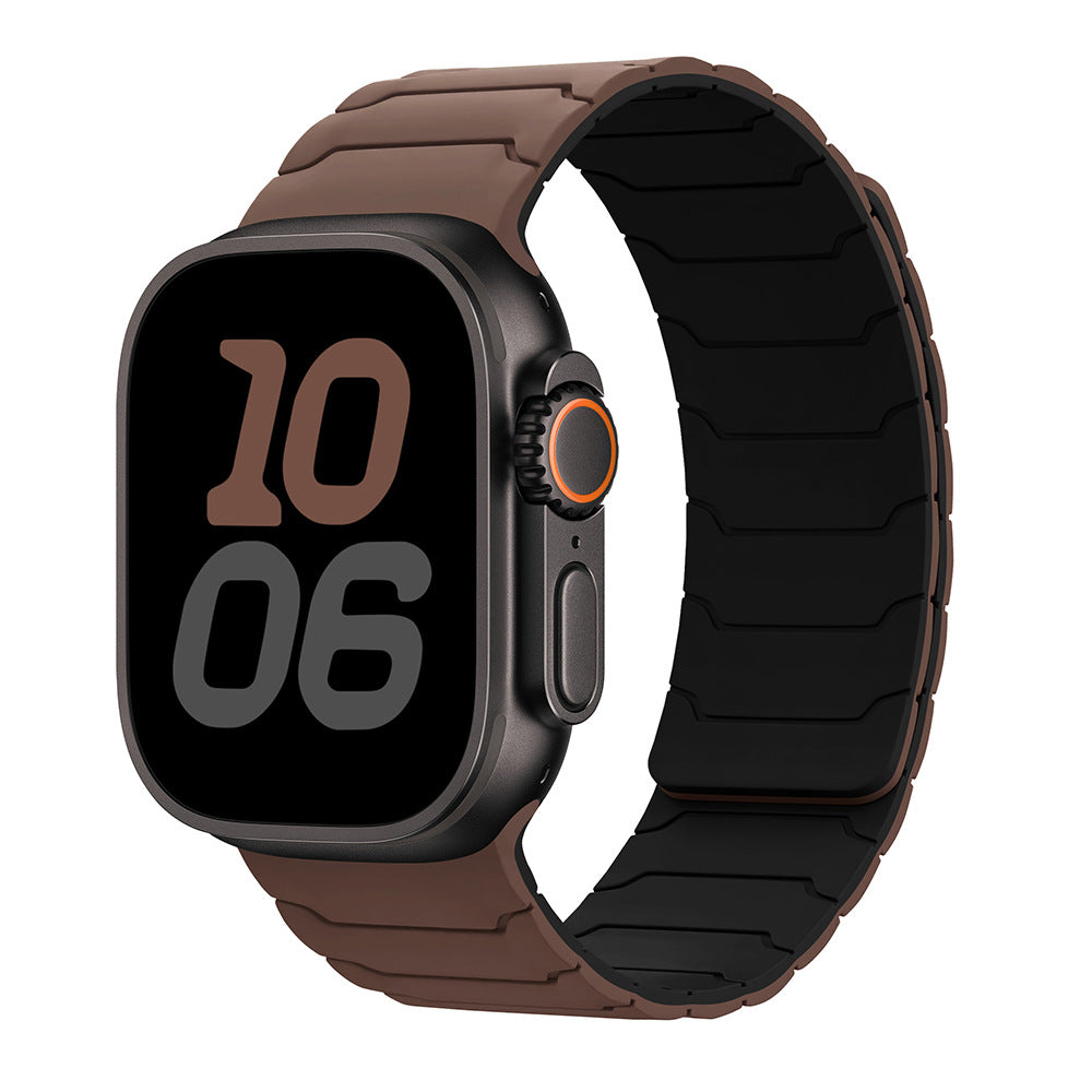 Armor Warrior Silicone Magnetic Watch Strap for Apple Watch