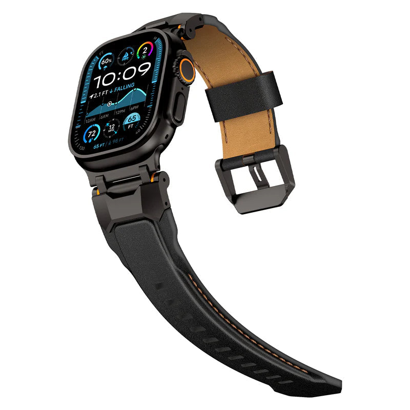 Airfoil Wings Leatcher Band For Apple Watch
