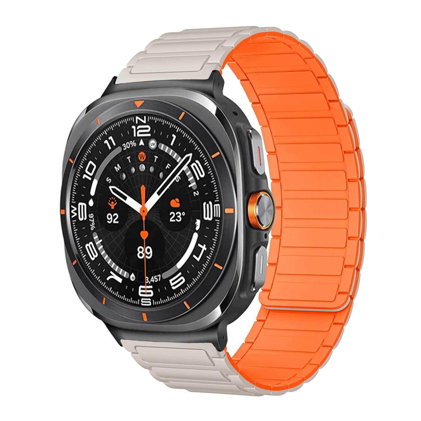 Sports Silicone Magnetic Band For Samsung Galaxy Watch Ultra/7/6/5/4