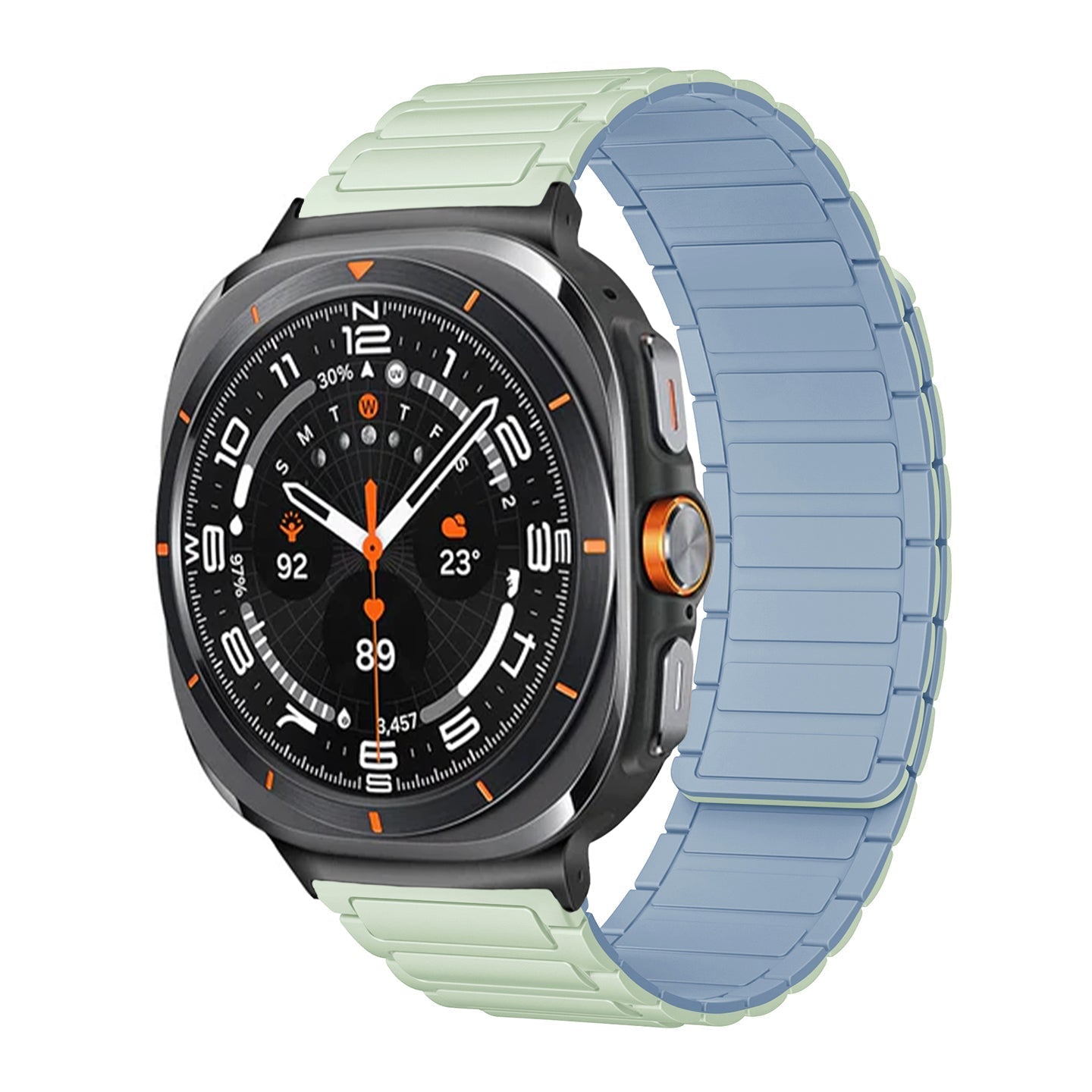 Sports Silicone Magnetic Band For Samsung Galaxy Watch Ultra/7/6/5/4