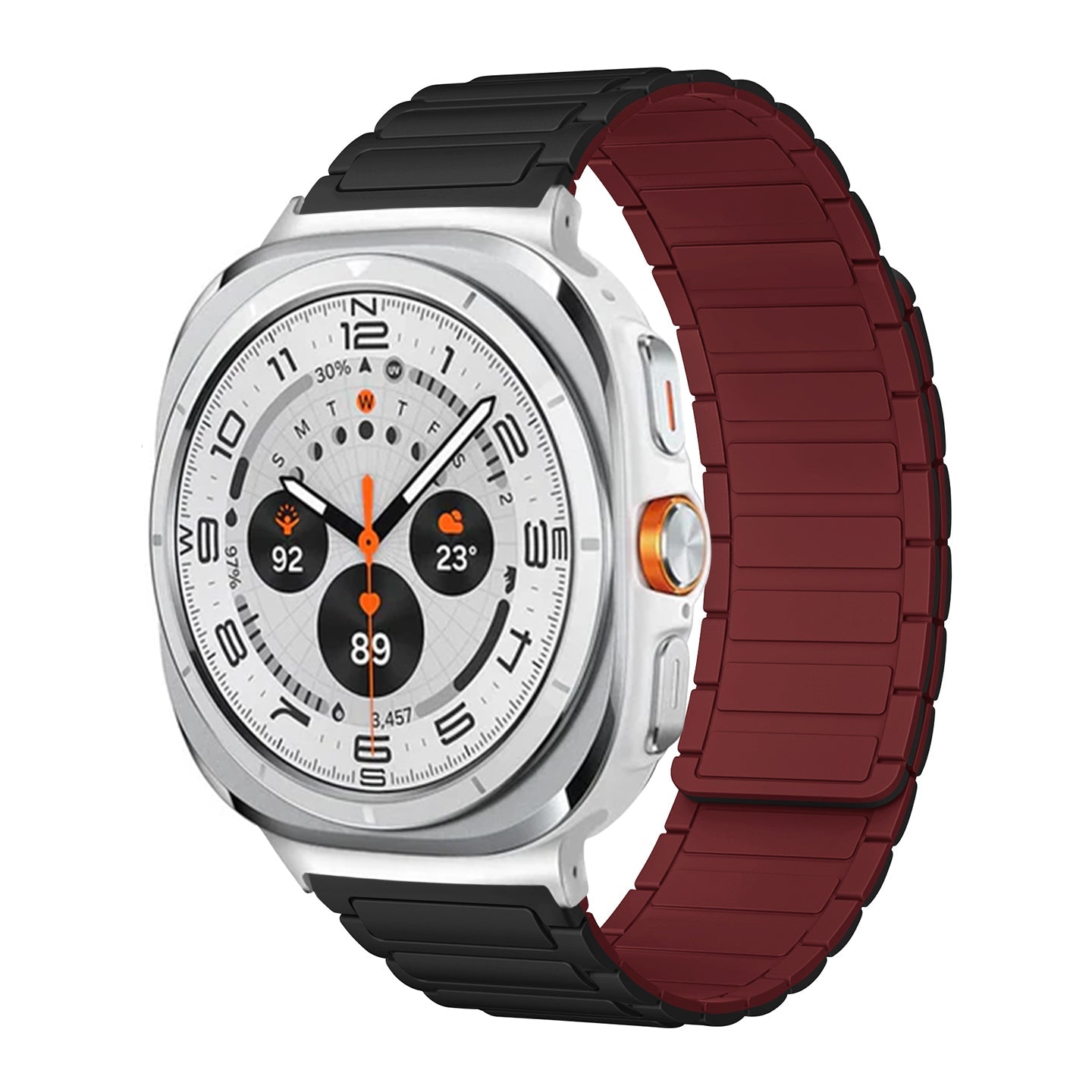 Sports Silicone Magnetic Band For Samsung Galaxy Watch Ultra/7/6/5/4