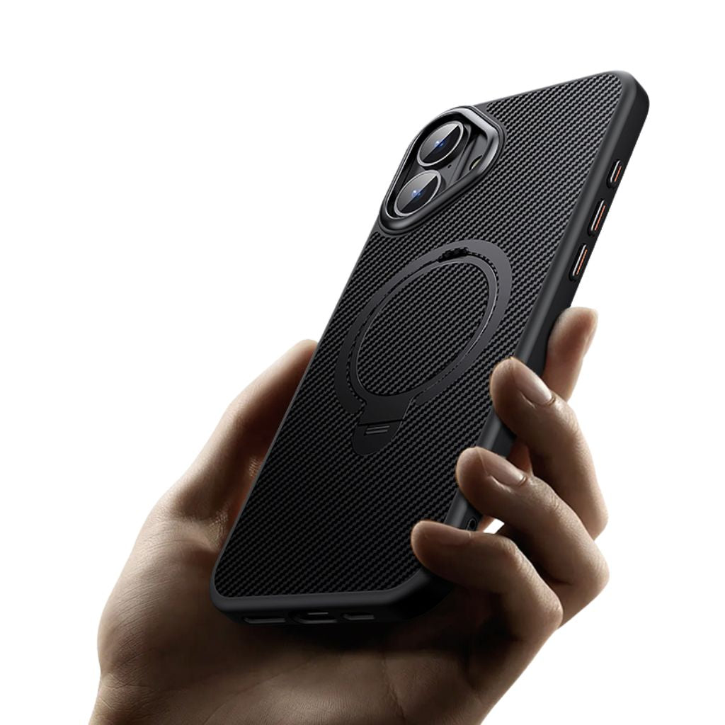 Carbon Fiber Magnetic Shield Phone Case