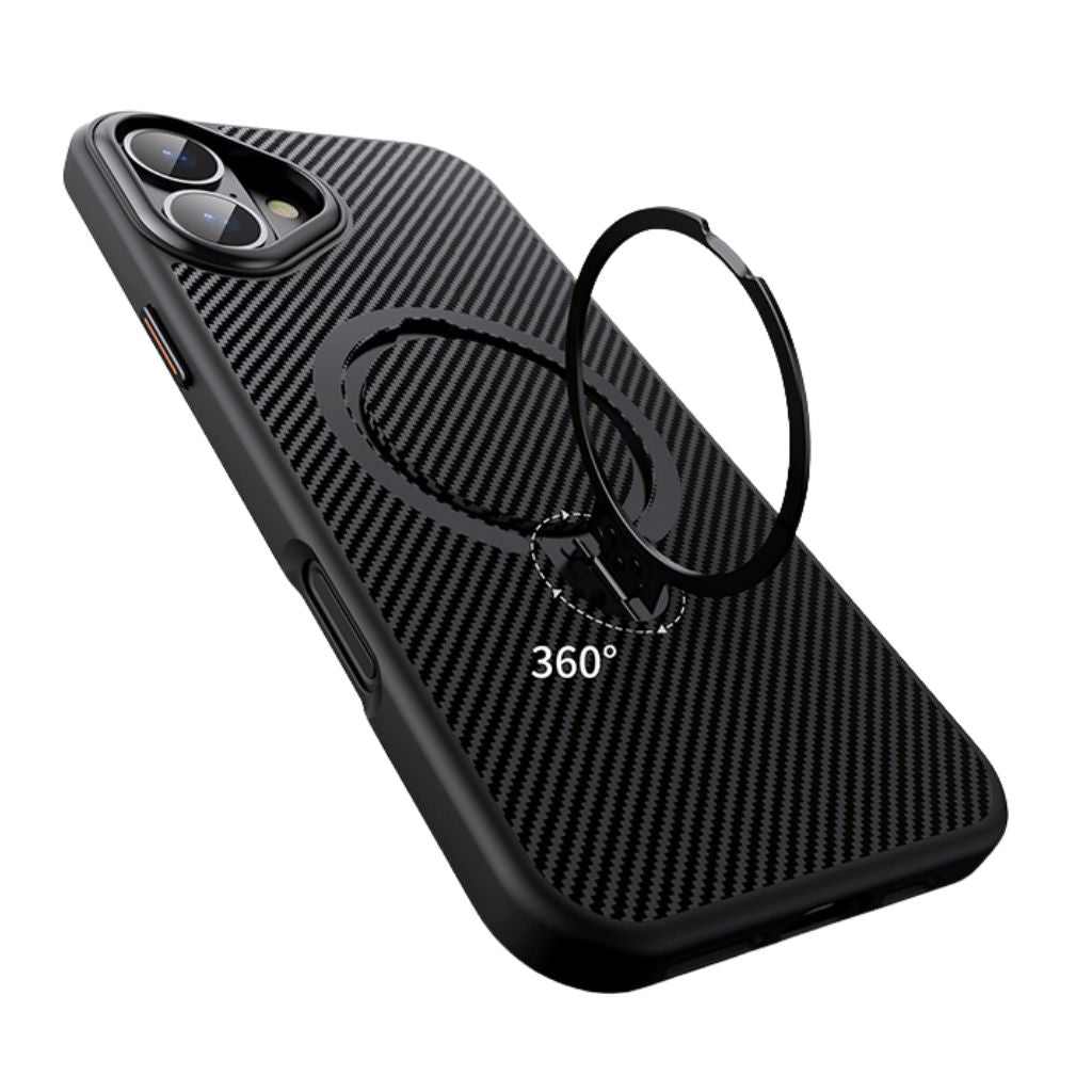 Carbon Fiber Magnetic Shield Phone Case