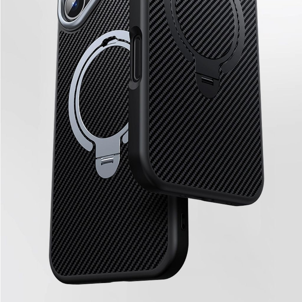 Carbon Fiber Magnetic Shield Phone Case
