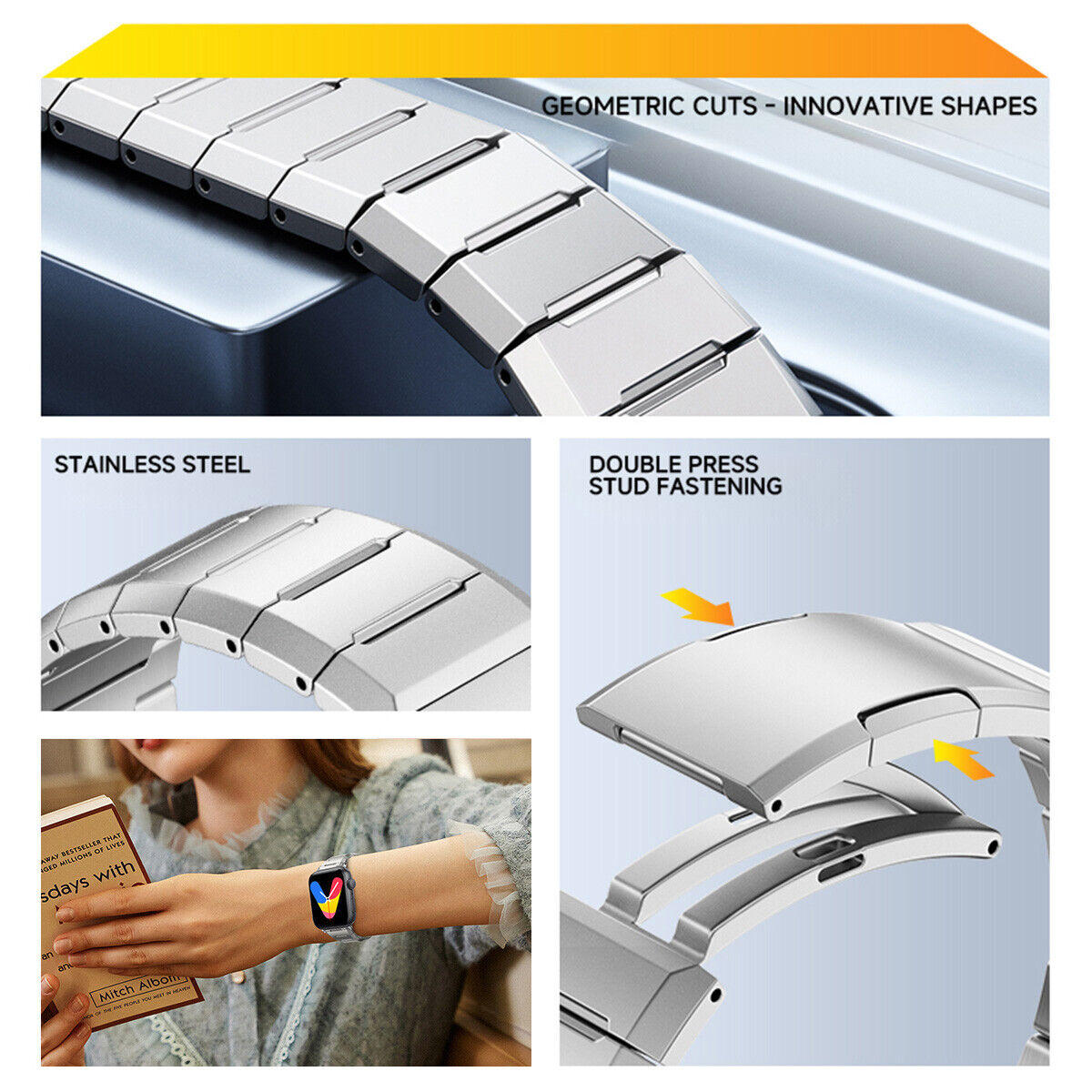 Luxury Stainless Steel Band For Apple Watch